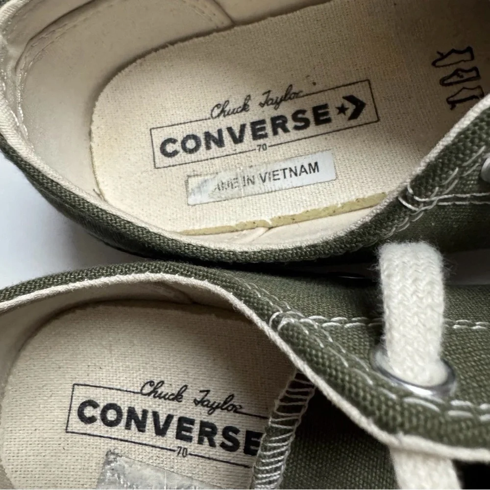 Converse Chuck 70 Low Ox Unisex Sneakers In Utility Green M = 8, W= 10 Runs Big - Picture 6 of 10